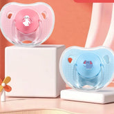 Cartoon Thumb-Shaped Silicone Teething Pacifier for Babies